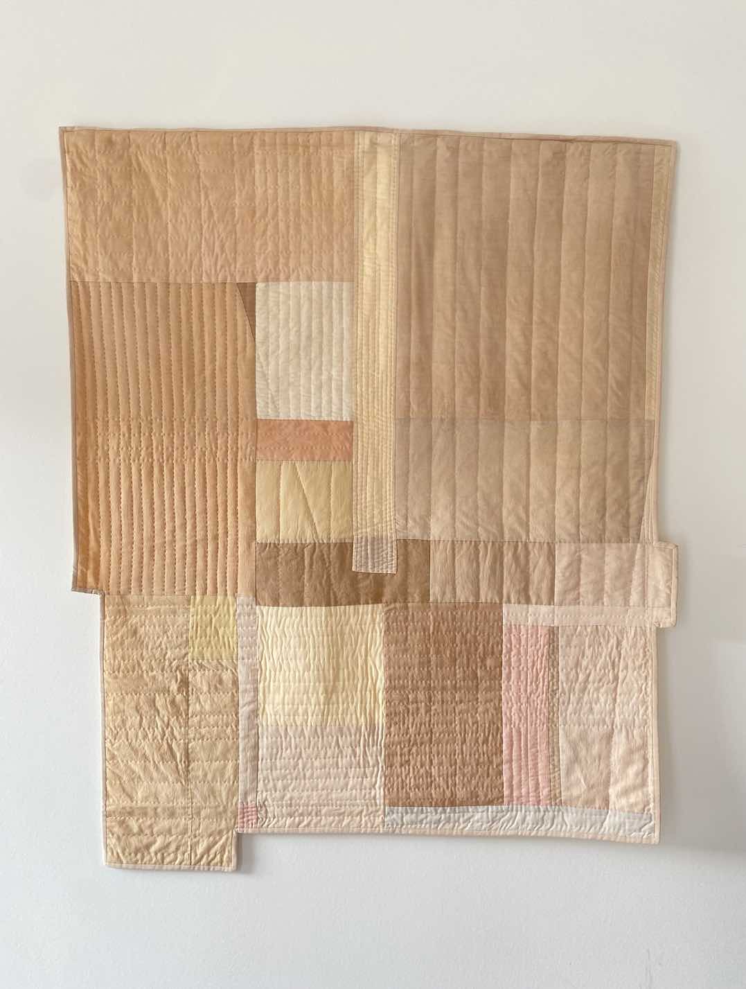 Wandquilt Pale rosé/braun/beige