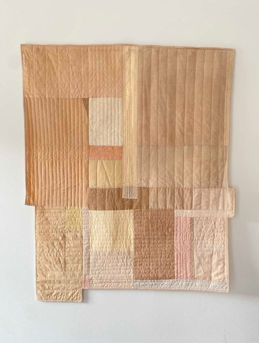 Wandquilt Pale rosé/braun/beige