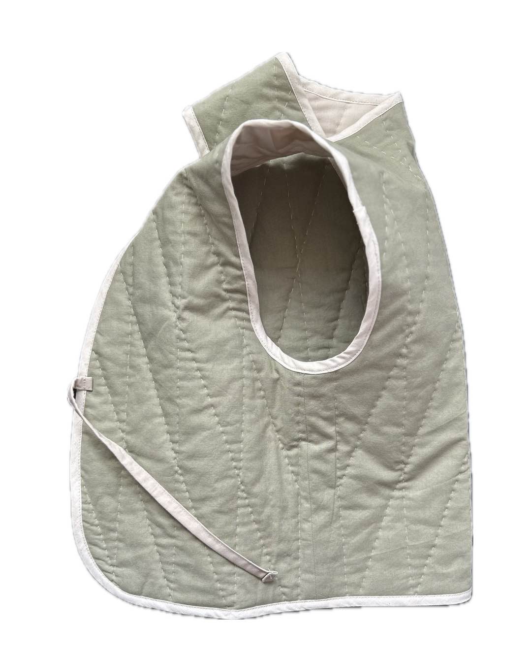 Quilt Weste - Patches creme/grau