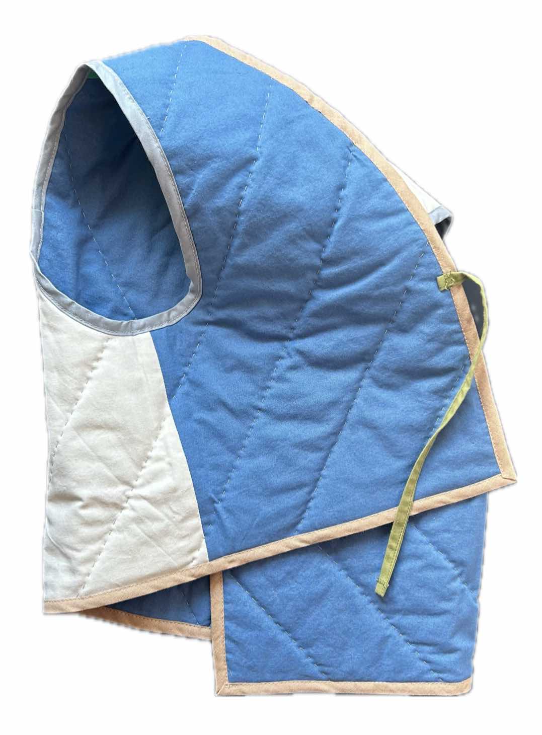 Quilt Weste - Streifen grün/oliv